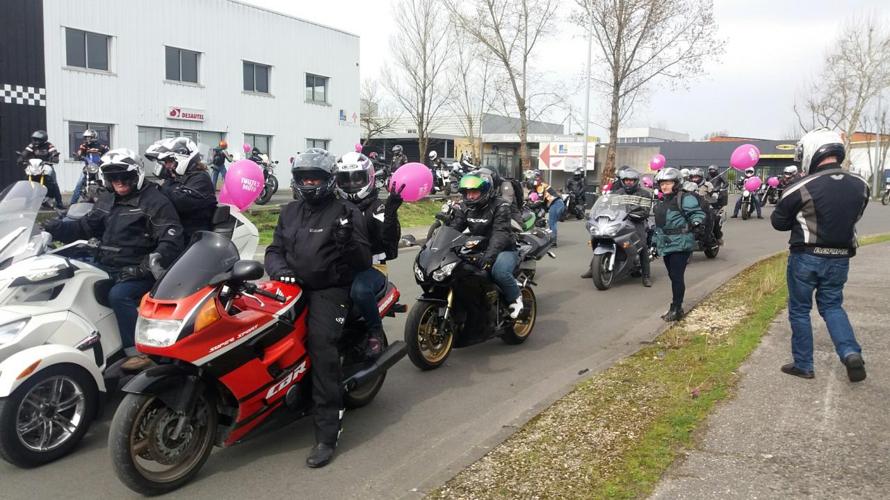 Sortie TOUTES EN MOTO Bordeaux 11-03-2018